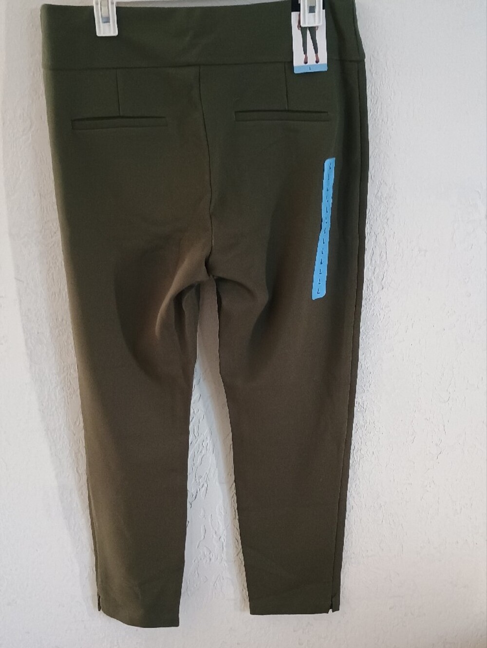 Express Olive Green Ponte Ankle Pants - Picture 3 of 7